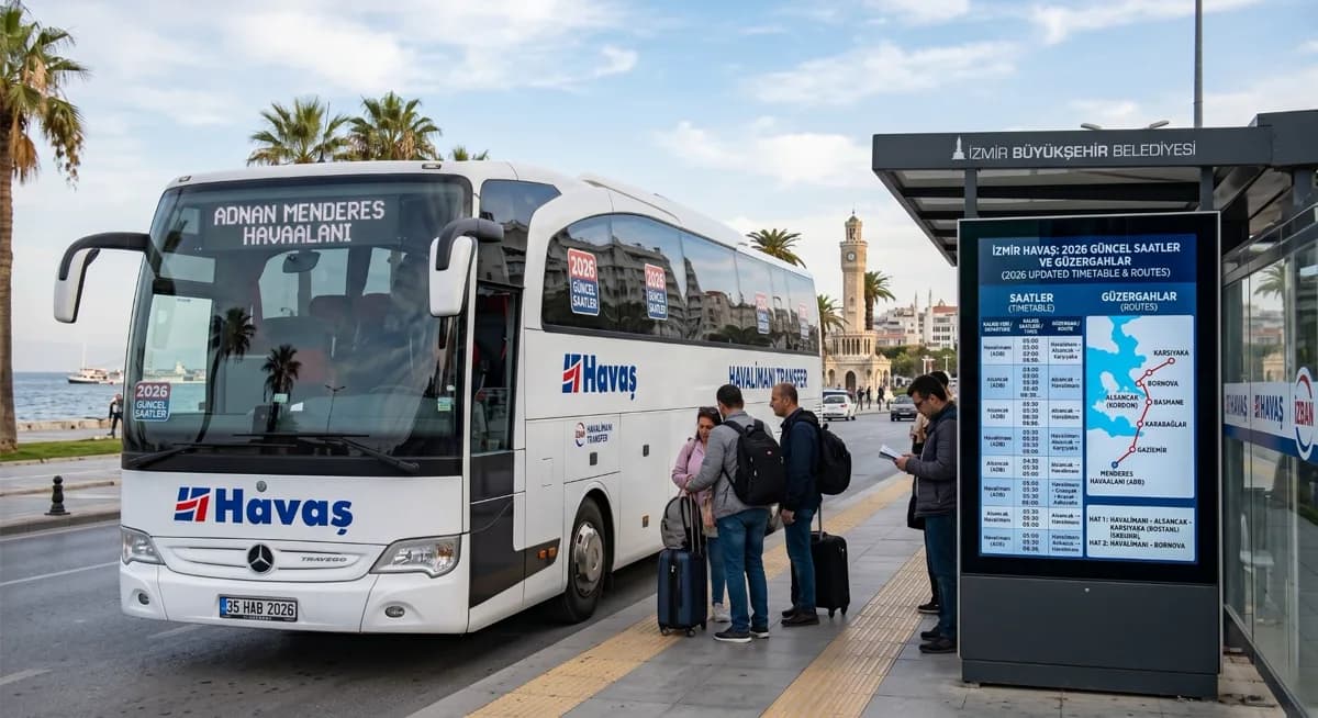 İzmir Havaş Saatleri ve Güzergahlar (2026)